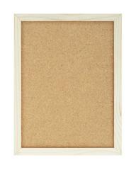 Fototapeta premium Wood board frame on white background, horizontal
