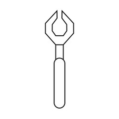 Wrench construction tool vector illustration graphic design
