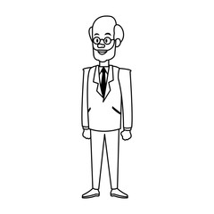 Businessman cartoon isolated vector illustration graphic design