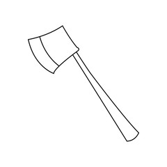 Emergency axe isolated vector illustration graphic design
