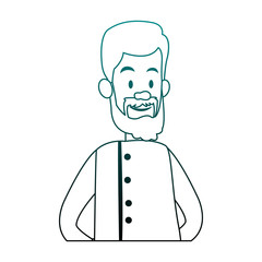 Chef male cartoon vector illustration graphic design