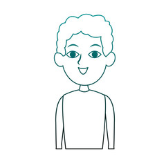 Young man with casual clothes vector illustration graphic design