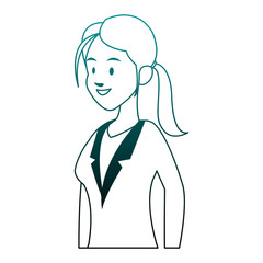 Executive business woman cartoon vector illustration graphic design
