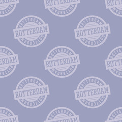Obraz premium Rotterdam seamless pattern. Seamless badge pattern, backdrop for your design.