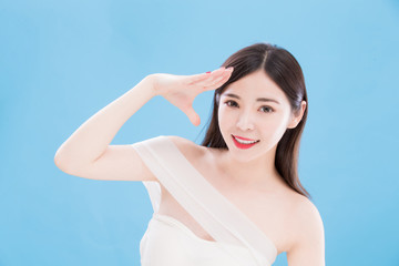 Fototapeta premium beauty woman look you