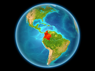 Colombia on planet Earth