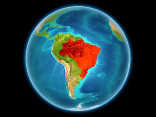 Brazil on planet Earth
