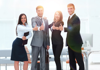 Fototapeta premium portrait of happy business team