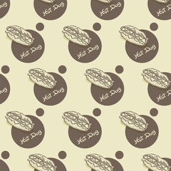 pattern hot dog drawing graphic background