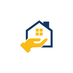Fototapeta na wymiar Care House Logo Icon Design
