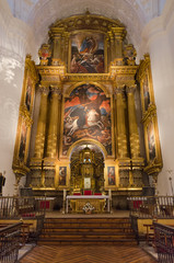 Fototapeta na wymiar Interior of famous Yuso monastery in San Millan de la Cogolla, La rioja, Spain.