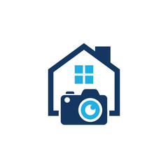 Camera House Logo Icon Design