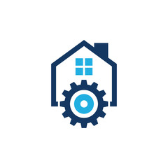 Gear House Logo Icon Design