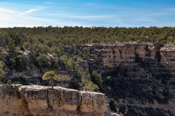 Arched Rock Bridge on Bright Angel Trail, Grand Canyon National Park, Arizona