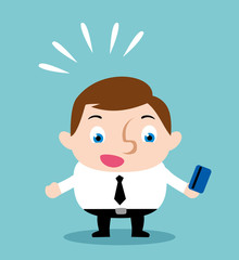 businessman with credit card