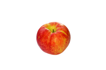 Ripe, red Apple. On white background. Isolated.
