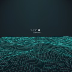 abstract vector landscape