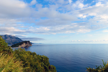 Adriatic coast of Budva riviera