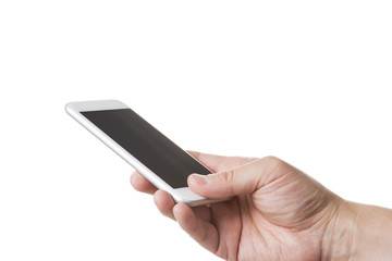 スマホを操作する手