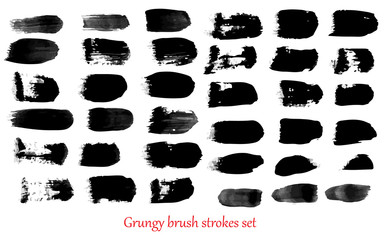 grungy vector brush strokes