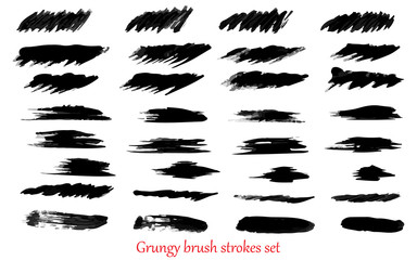 grungy vector brush strokes