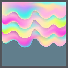 Universal holographic blur texture abstract color fills background surface vector illustration brochure.