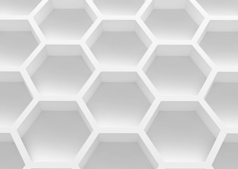 Obraz na płótnie Canvas Abstract 3d architecture.honeycomb structure.