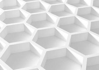 Abstract 3d architecture.honeycomb structure.