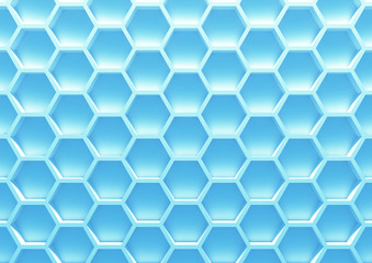 Abstract 3d architecture.honeycomb structure.