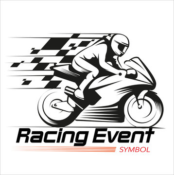 Vector illustration, Racing event symbol