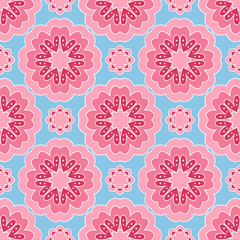 Abstract stylized floral seamless pattern. Hand drawn vector illustration