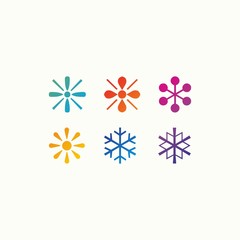 simple set element logo design