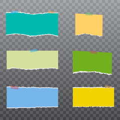 Obraz premium Colorful web banner on transparent background. Vector.