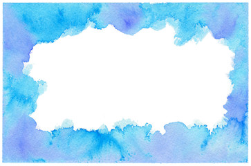 水彩の手描きフレーム