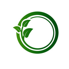 leaf circle logo