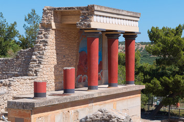 The Minoan civilization of Crete. The Ruins Of The Palace.