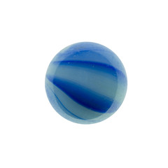 Marble ball on white background.