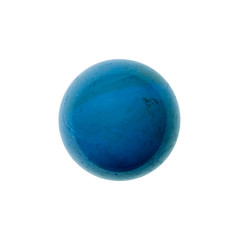 Marble ball on white background.