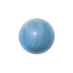 Marble ball on white background.