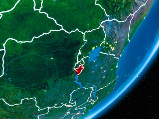 Night over Burundi