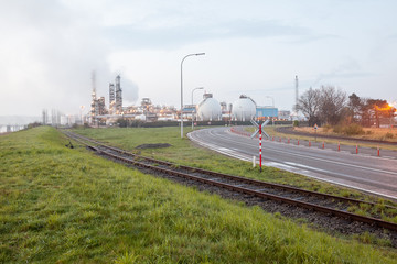 Fototapeta na wymiar rail road crossing