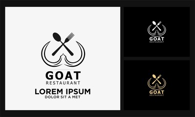 restaurant meat goat logo