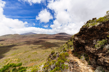 Fototapeta na wymiar Plaine des Sables, Piton de la Fournaise at Reunion Island