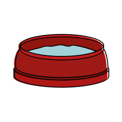 dish pet isolated icon vector illustration design
