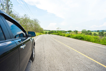 car on the road