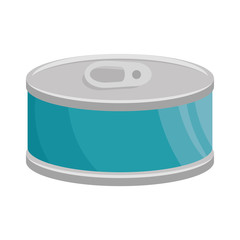 tuna can isolated icon vector illustration design