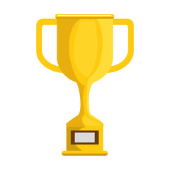trophy cup award icon vector illustration design