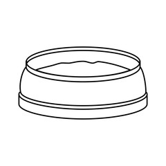 dish pet isolated icon vector illustration design