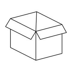 box carton isolated icon vector illustration design
