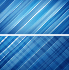 two blue striped backgrounds concept